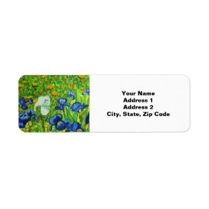 Van Gogh Irises Label