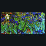 Van Gogh - Irises License Plate<br><div class="desc">Vincent van Gogh's famous 1889 painting,  Irises.</div>