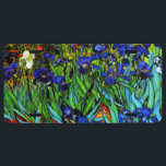 Van Gogh - Irises License Plate<br><div class="desc">Vincent van Gogh's famous 1889 painting,  Irises.</div>