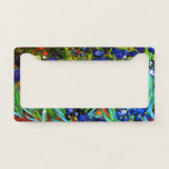 Van Gogh - Irises License Plate Frame<br><div class="desc">Vincent van Gogh's famous 1889 painting,  Irises.</div>