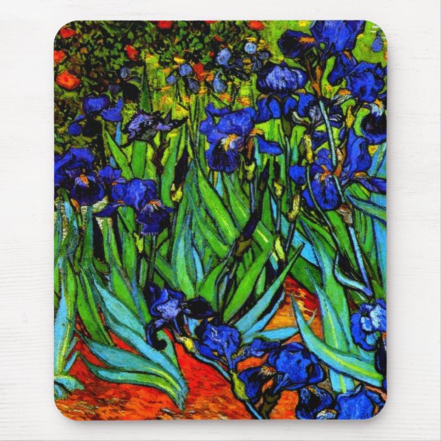 Van Gogh - Irises, Mouse Pad (Front)