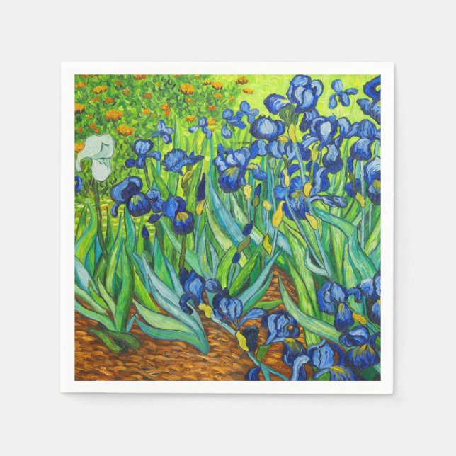 Van Gogh Irises Napkins (Front)