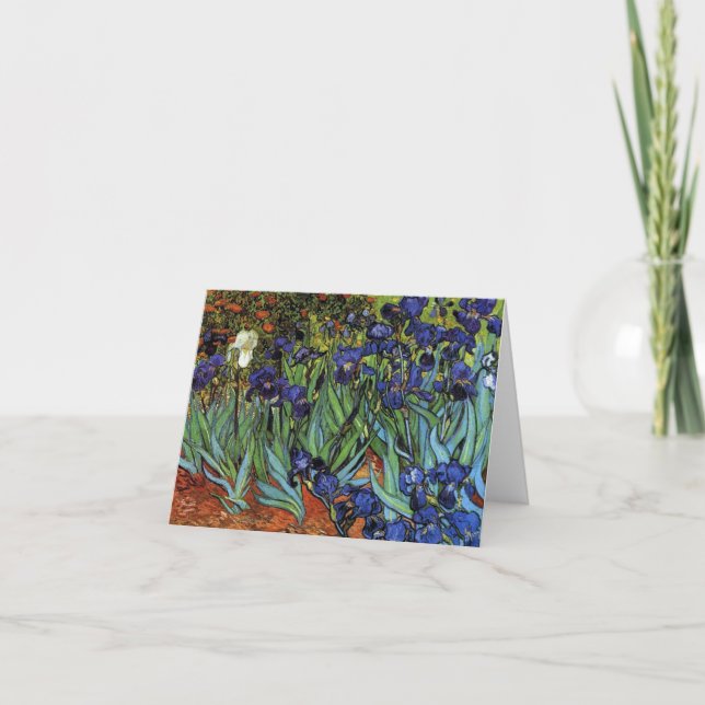 Van Gogh Irises Note Card (Front)