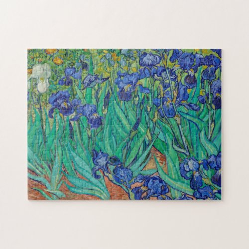 Van Gogh Irises Painting Jigsaw Puzzle