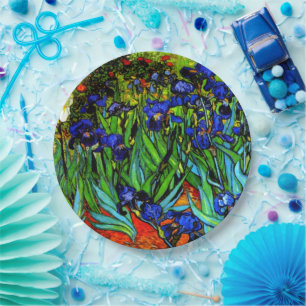 Van Gogh - Irises, Paper Plates
