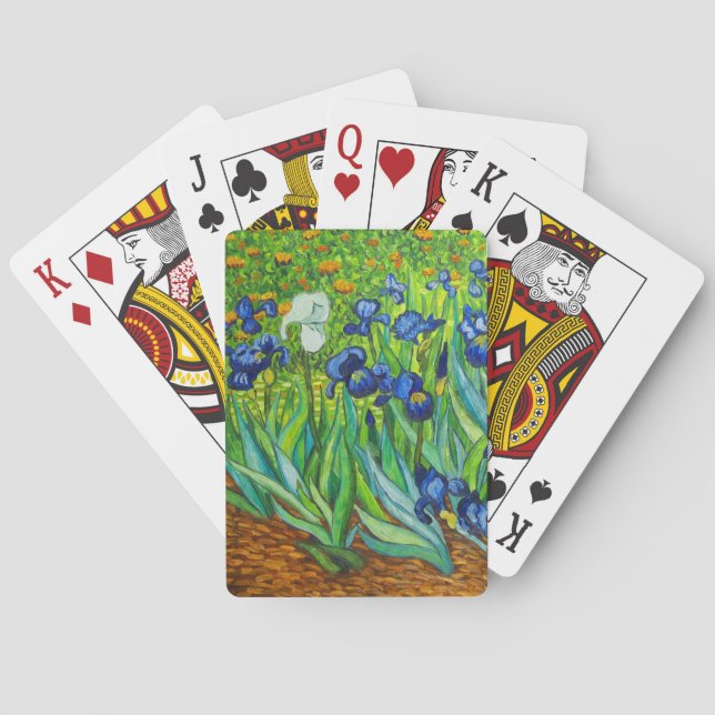 Van Gogh Irises Poker Cards (Back)