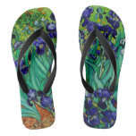 Van Gogh Irises/purple/st. Remy Flip Flops at Zazzle