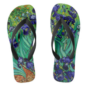 Van Gogh Irises/Purple/St. Remy Flip Flops