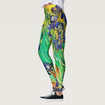 Van Gogh Irises/purple/st. Remy Leggings by The_Masters at Zazzle