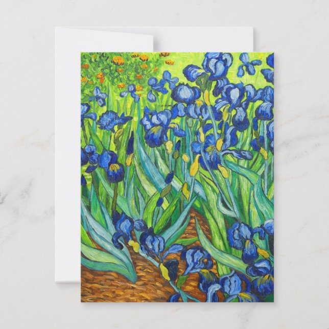Van Gogh Irises RSVP Card (Front)