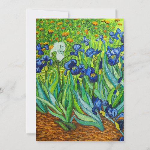 Van Gogh Irises Save The Date