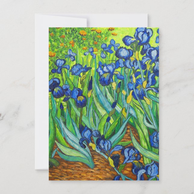 Van Gogh Irises Save The Date (Front)