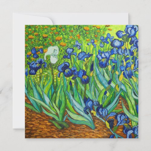 Van Gogh Irises Save The Date