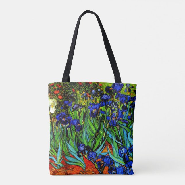 Van Gogh - Irises Tote Bag (Back)