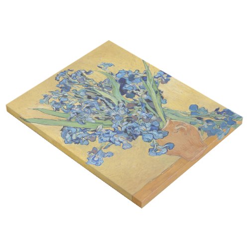 Van Gogh Irises Vase Blue Floral Bouquet Painting Gallery Wrap