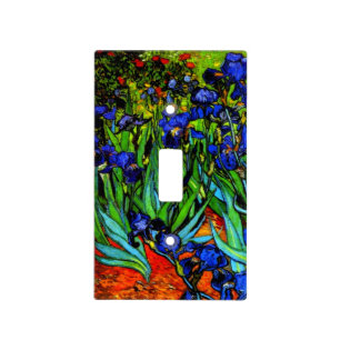 Van Gogh - Irises, Vincent Van Gogh painting Light Switch Cover