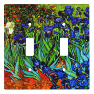Van Gogh - Irises, Vincent Van Gogh painting Light Switch Cover