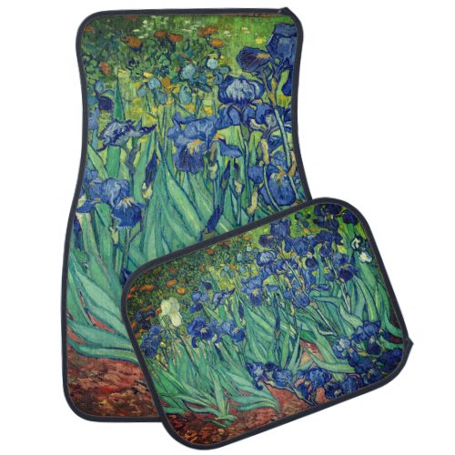 Van Gogh _ Irises Vintage Fine Art Car Floor Mat