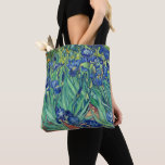 Van Gogh - Irises Vintage Fine Art Shopping Tote Bag<br><div class="desc">Van Gogh's Art Work - Field of Irises is featured on this tote. **Check out related products with this design in our store and discover more amazing options with this wonderful image: https://www.zazzle.com/collections/arty_gifts_for_the_van_gogh_fan_in_your_life-119079521028472120?rf=238919973384052768</div>