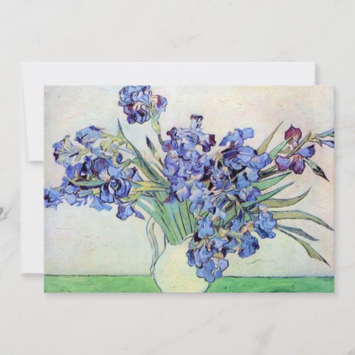 Van Gogh Irises Wedding Invitation