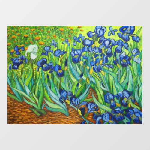 Van Gogh Irises Window Cling