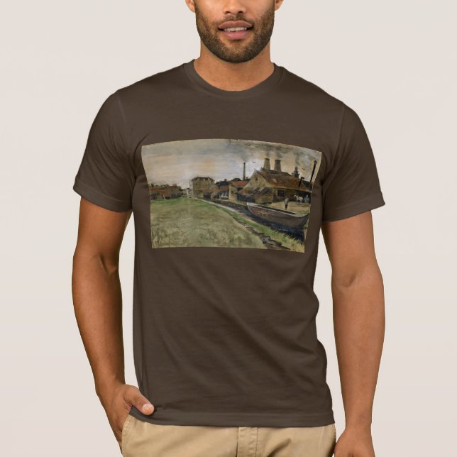 Van Gogh Iron Mill in The Hague Fine Art T-Shirt (Front)