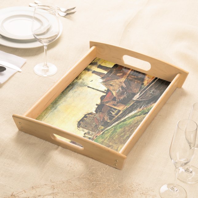 Van Gogh - Iron Mill in the Hague, Serving Tray (Front)