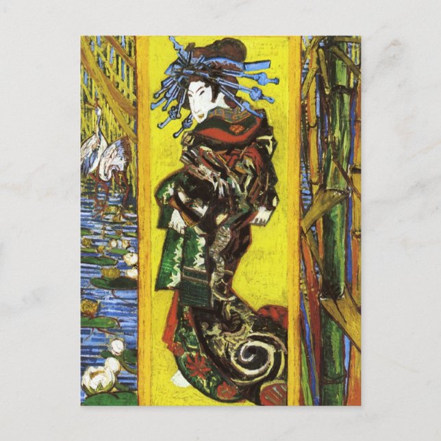 Van Gogh Japonaiserie Oiran Postcard (Front)