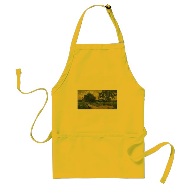 Van Gogh Landscape at Twilight Adult Apron (Front)