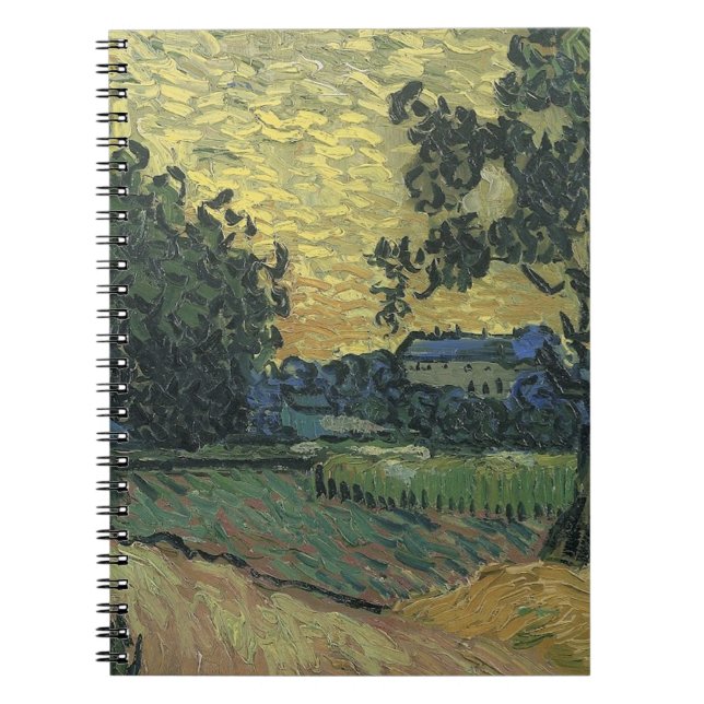 Van Gogh Landscape at Twilight Notebook (Front)