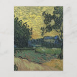 Van Gogh Landscape at Twilight Postcard<br><div class="desc">Van Gogh Landscape at Twilight Masterpiece - Vincent Van Gogh painted Landscape at Twilight in 1890, a beautiful landscape in his traditional style. Vincent Van Gogh painted incredible post-Impressionist paintings. Van Gogh's paintings were known for being coarse and rugged. The color was bold and his paint stroke was strong. Van...</div>