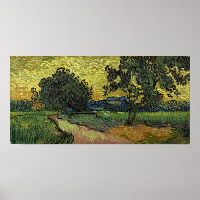 Van Gogh - Landscape At Twilight Poster (Front)
