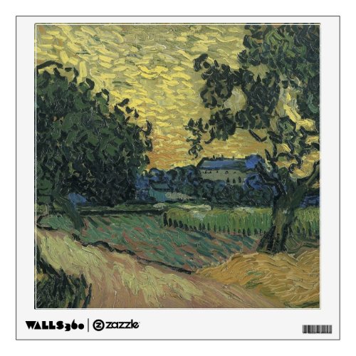 Van Gogh Landscape at Twilight Wall Sticker