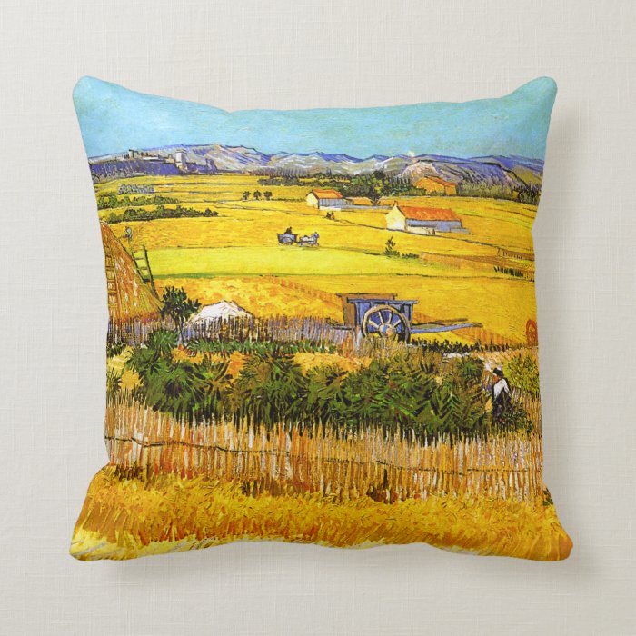 Van Gogh Landscape Near Arles Pillow
