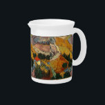 Van Gogh Landscape with House and Ploughman Beverage Pitcher<br><div class="desc">Incorporated in the design on this product is a beautiful print of "Landscape with House and Ploughman" an 1889 oil on canvas painting created by Vincent van Gogh. Vincent van Gogh (1853 – 1890) was a Dutch Post-Impressionist painter who in just over a decade created approximately 2, 100 paintings including...</div>