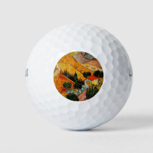 Van Gogh - Landscape with Houses and Ploughman Golf Balls