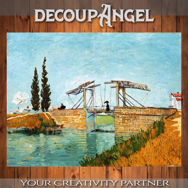 Van Gogh- Langlois Bridge at Arles Decoupage Tissue Paper (Creator Uploaded)