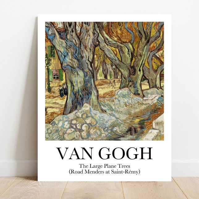 Van Gogh Large Plane Trees Poster (Own Van Gogh's vibrant scene! "Large Plane Trees" poster)