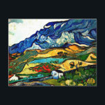 Van Gogh - Les Alpilles Postcard<br><div class="desc">Vincent van Gogh's famous painting,  Les Alpilles</div>