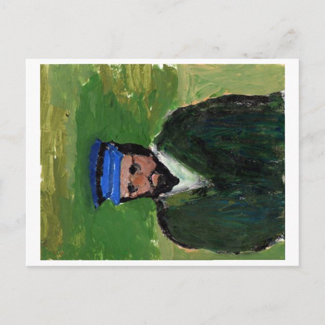 Van Gogh-like portrait postcard (Front)