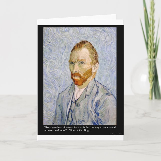 Van Gogh "Love People" Quote On Gifts Tees Cards (Front)