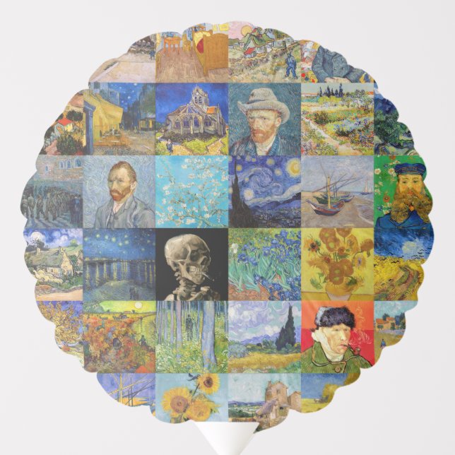 Van Gogh - Masterpieces Mosaic Patchwork Balloon (Front)