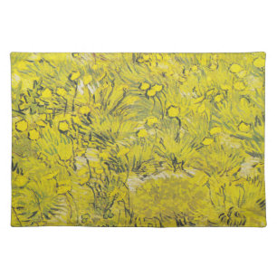 Van Gogh Meadow - Bright Yellow Wildflowers Cloth Placemat