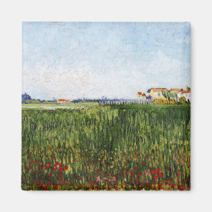 Van Gogh - Meadows with Poppies Magnet
