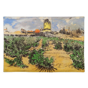 Van Gogh Mill of Alphonse Daudet at Fontevielle Cloth Placemat