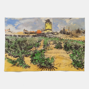 Van Gogh Mill of Alphonse Daudet at Fontevielle Kitchen Towel