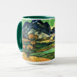 Van Gogh - Mount Gaussier with Mas de Saint-Paul Mug<br><div class="desc">Mount Gaussier with the Mas de Saint-Paul,  landscape painting by Vincent van Gogh</div>