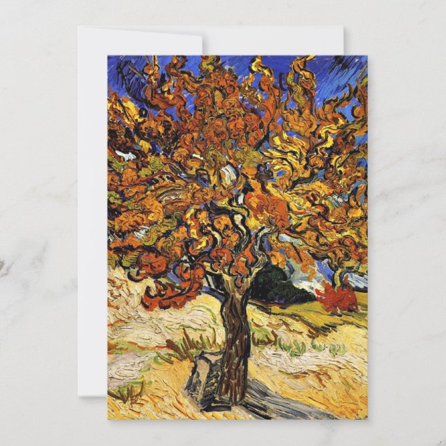 Van Gogh - Mulberry Tree, fine art Card (Front)