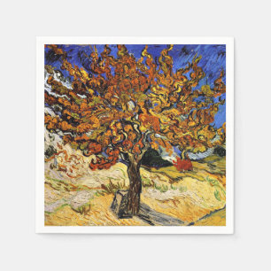 Van Gogh - Mulberry Tree, fine art Napkins