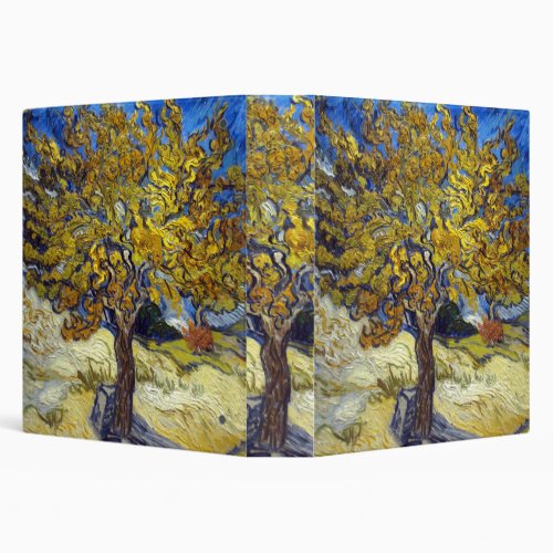 Van Gogh Mulberry Tree Masterpiece Art 3 Ring Binder